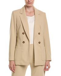 Anne Klein - Faux Double Breasted Jacket - Lyst