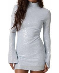 Sky To Moon - Sequined Mini Dress - Lyst