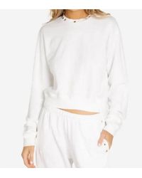 Michael Lauren - Exon Crop Crew Neck W/ Neck Trim - Lyst
