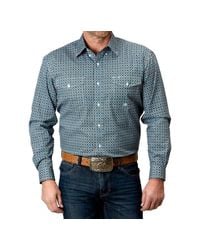 Roper - Long Sleeve Button Medallion Print Shirt - Lyst