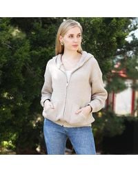 TRUEDAMES - Solid Zipper Hoodie - Lyst