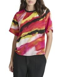 DKNY - Print Crewneck Top - Lyst