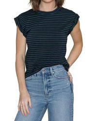 Pistola - Olivia Rolled Cap Sleeve Top - Lyst