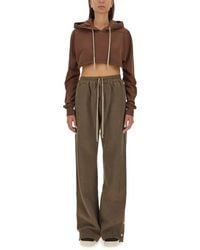 Rick Owens - Relaxed Cropped Sweatshirt - Lyst