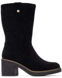 Xti - Suede Heeled Booties Refresh Collection By - Lyst