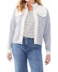 Fdj - Margot Mixed Media Jacket - Lyst