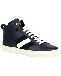 Bally - Calf Leather Hi-top Sneaker With Black White Hedern-129 (size: 8 D) - Lyst