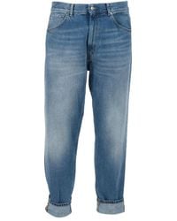 Dondup - Relaxed-Fit Five-Pocket Denim Jeans With Rolled-Up Cuffs - Lyst