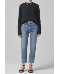 Citizens of Humanity - Daphne Crop High Rise Stovepipe Jean - Lyst