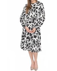 KMW - Bell Sleeve Everything Midi Dress - Lyst