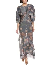 Cynthia Rowley - Silk-Blend Lace Maxi Dress - Lyst