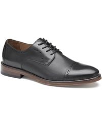 Johnston & Murphy - Sutton Embossed Cap Toe Shoe - Lyst