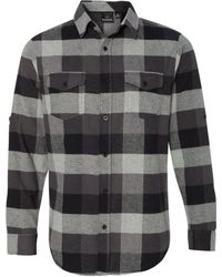 Burnside - Yarn-Dyed Long Sleeve Flannel Shirt - Lyst
