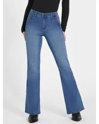 Guess Factory - Wyatt Mid-rise Sailor Flare Jeans - Lyst