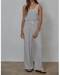 By Together - Striped Jumpsuit - Lyst