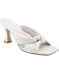 Marc Fisher - Loreda Faux Leather Square Toe Mules - Lyst