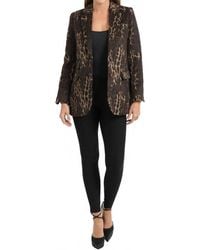 Love Token - 2 Button Animal Print Blazer - Lyst