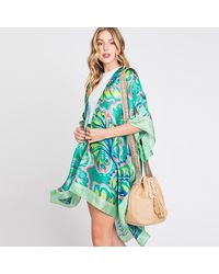 Fashnzfab - Solid Bucket Bag With Aztec Strap - Lyst