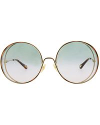 Chloé - Round-frame Metal Sunglasses - Lyst