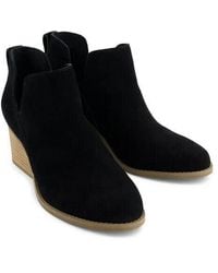 TOMS - Gwen 10021339 Boot Suede Wedge Heel Ankle Bootie Zpo2356 - Lyst