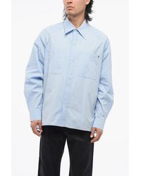 A.P.C. - A. P.C. Natacha Ramsay-Levi Poplin Cotton Shirt With Double Breast P - Lyst