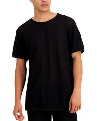 INC - Open Knit Mesh T-shirt - Lyst
