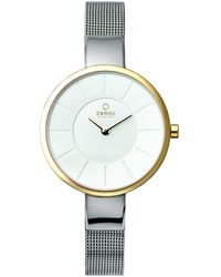 Obaku - Classic White Dial Watch - Lyst