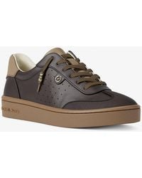 MICHAEL Michael Kors - Scotty Leather Sneaker - Lyst