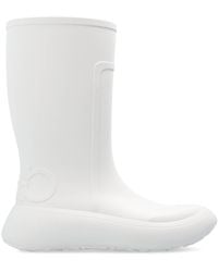 Ferragamo - Rain Boots With Logo - Lyst