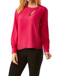 ecru - Swinton Slit Neck Blouse - Lyst