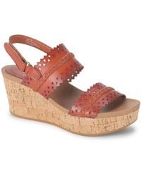 BareTraps - Rene Faux Leather Cork Platform Sandals - Lyst