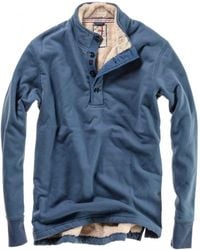Relwen - Superfleece Mock Long Sleeve Polo - Lyst
