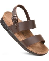 AEROTHOTIC - Tori Casual Non-Slip Comfy Leather Platform Sandals - Lyst