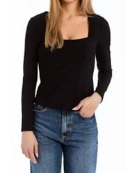 Drew - Belen Square Neck Long Sleeve Top - Lyst
