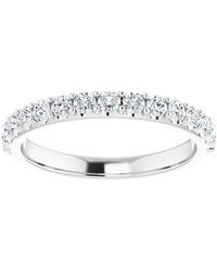 Pompeii3 - 1/2ct Lab Grown Diamond Stackable Anniversary Wedding Ring - Lyst