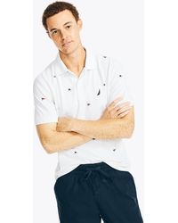 Nautica - Sustainably Crafted Classic Fit Printed Deck Polo - Lyst