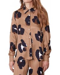 Officine Generale - Elzini Italia Vi Leo Print Shirt - Lyst