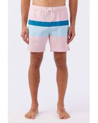 O'neill Sportswear - Block Volley Elastic Waist 17" Swim Trunks - Lyst