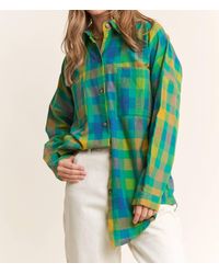 J.Nna - Doria Boyfriend Plaid Button Down Shirt - Lyst