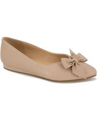 Kenneth Cole - Lily Bow Faux Leather Pointed Toe Loafers - Lyst
