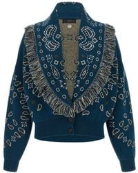 Alanui - Bandana' Thistle Bomber Cards - Lyst