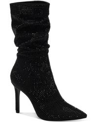 Thalia Sodi - Raquell Pointed Toe Rhinestones Mid-calf Boots - Lyst