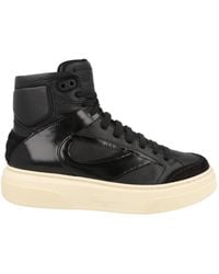 Ferragamo - Cassio Leather High-Top Sneakers - Lyst