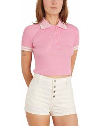 Jonathan Simkhai - Whitten Short Sleeve Polo - Lyst