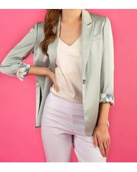 Jessie Liu - Acetate Jacket With Contrast Lining - Lyst