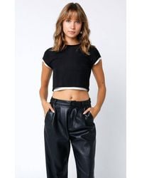 Olivaceous - Bristol Layered Cropped Top - Lyst