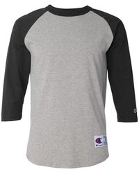 Champion - Three-quarter Raglan Sleeve Baseball T-shirt - Lyst