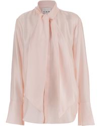 Sa Su Phi - Bow Front Silk Blouse - Lyst