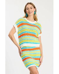 tyler boe - Vero Cap Sleeve Stripe Sweater - Lyst