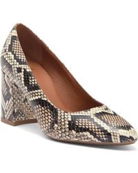 Aquatalia - Peony Pump Snake Print Slip On Block Heel Zogg586 - Lyst